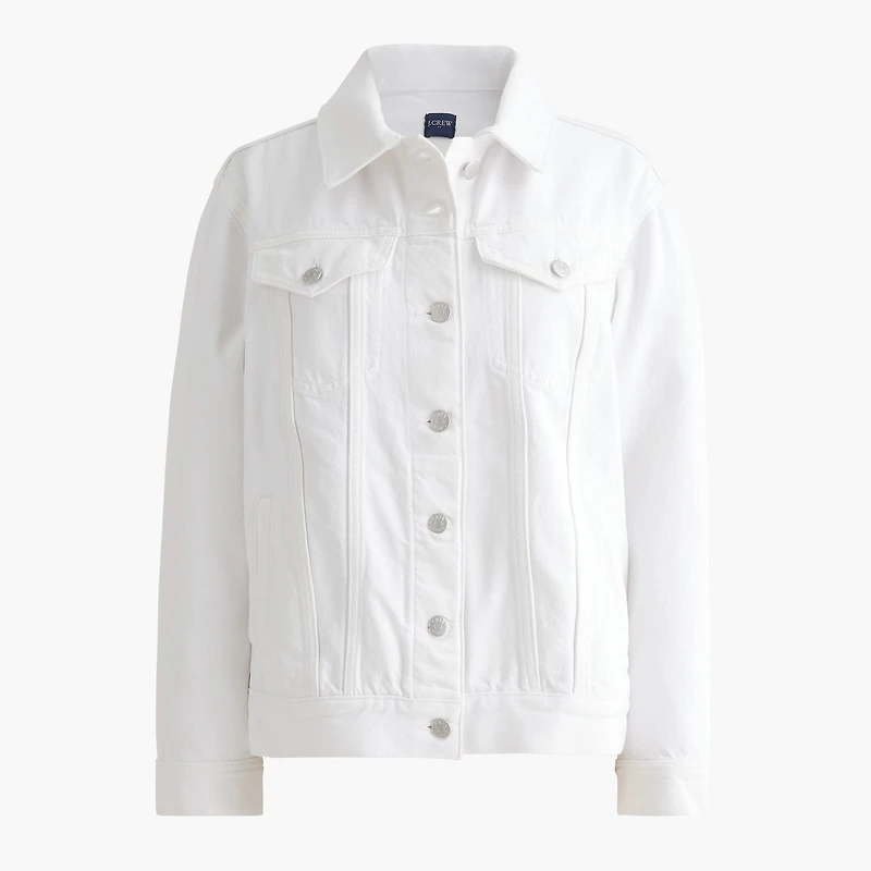 Relaxed denim jacket white