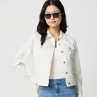 Embroidered classic denim jacket