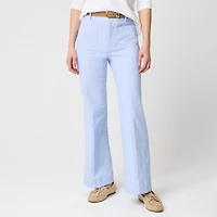 Lizzie high-rise patch-pocket wide-leg pant