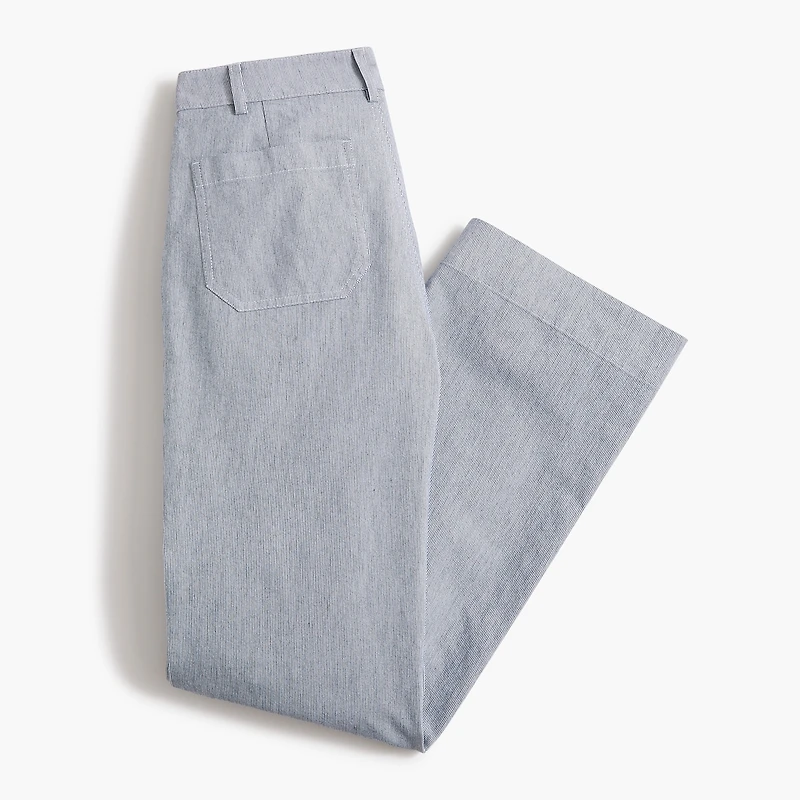 Petite Lizzie high-rise patch-pocket wide-leg pant