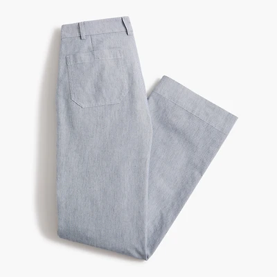 Petite Lizzie high-rise patch-pocket wide-leg pant