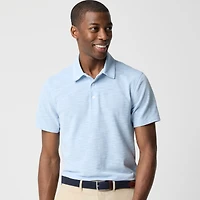 Slub piqué performance polo shirt