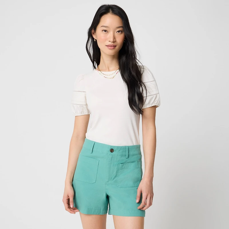 Lizzie patch-pocket short