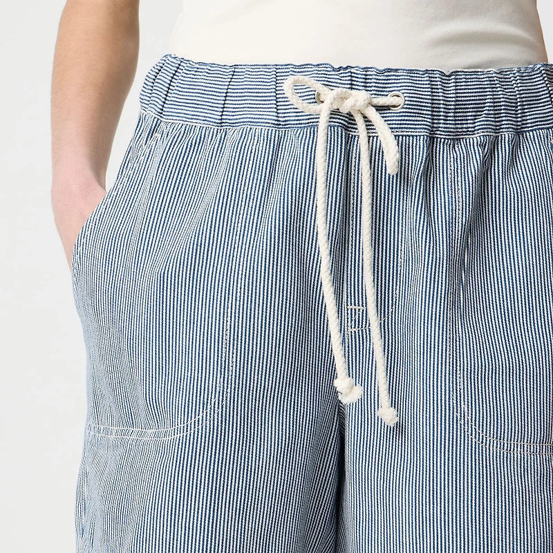 Drawstring denim short
