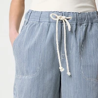 Drawstring denim short