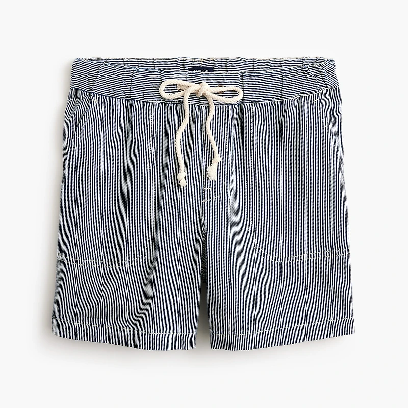 Drawstring denim short