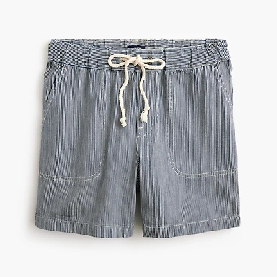 Drawstring denim short