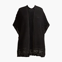 Pointelle open-front wrap