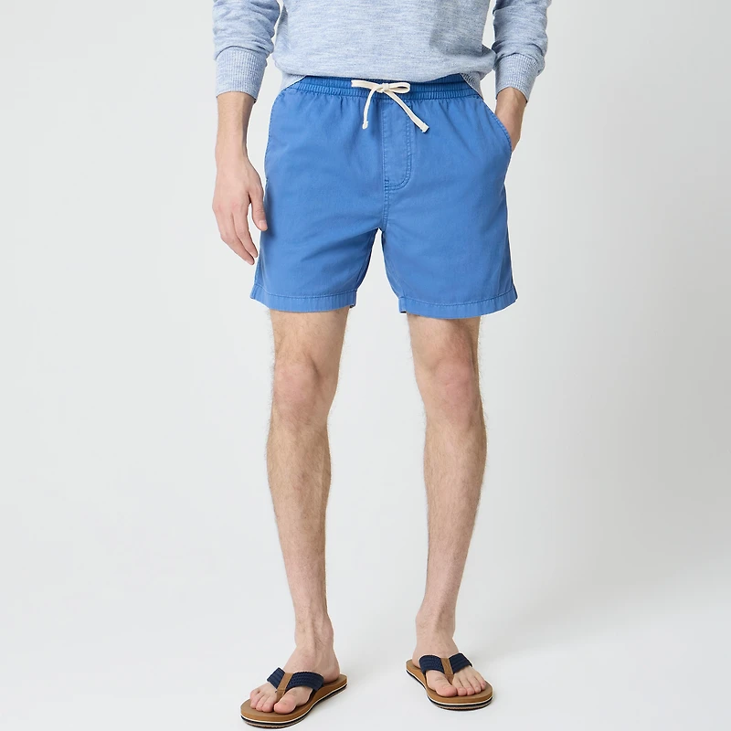 Garment-dyed dock short