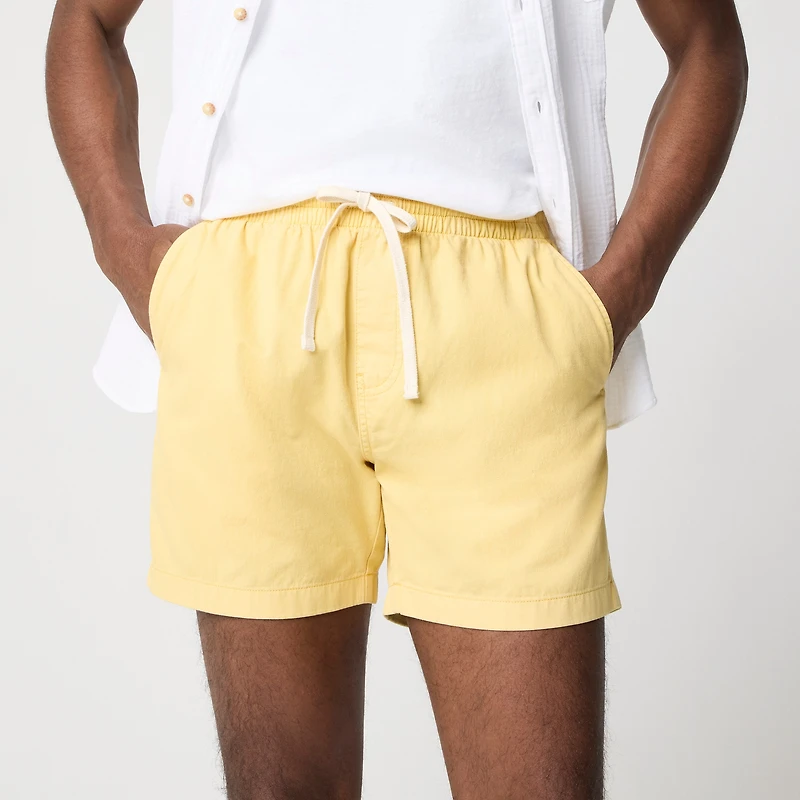 Garment-dyed dock short