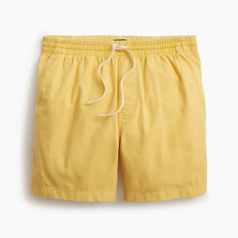 Garment-dyed dock short