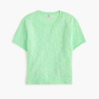 Short-sleeve relaxed beach sweater