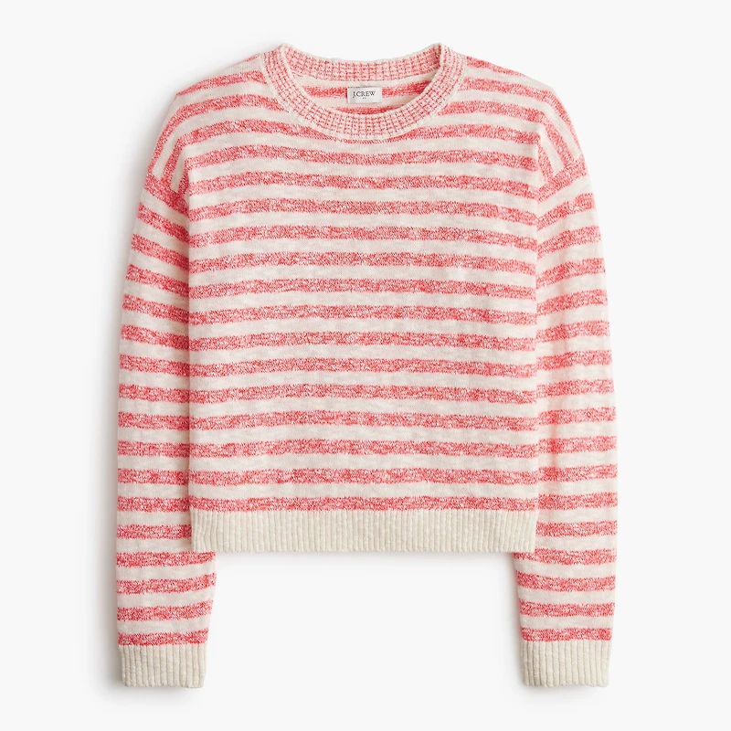 Drop-shoulder beach sweater
