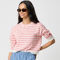 Drop-shoulder beach sweater
