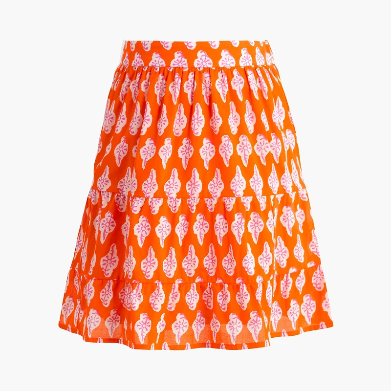 Tiered mini skirt