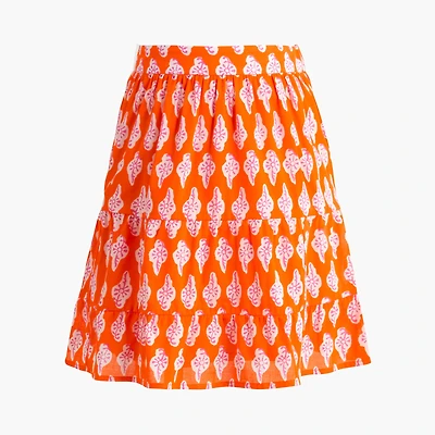 Tiered mini skirt