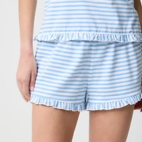 Knit ruffle pajama set