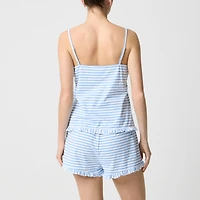 Knit ruffle pajama set