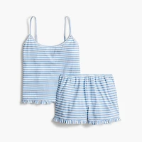 Knit ruffle pajama set