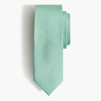 Solid green tie