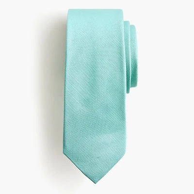 Solid green tie