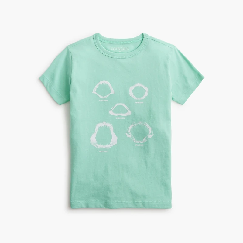 Boys' shark jaw graphic tee