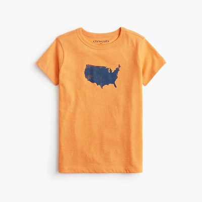 Boys' USA map graphic tee
