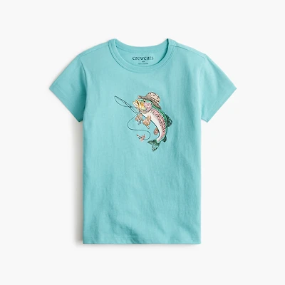 Boys' fishing trout graphic tee