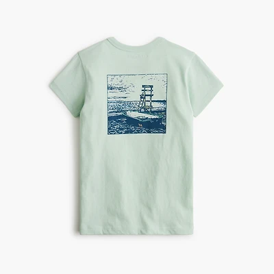 Boys' lake boat graphic tee