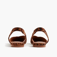 Leopard slingback flats