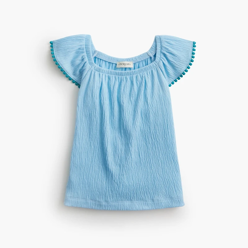 Girls' flutter tank top