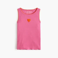 Girls' embroidered tank top