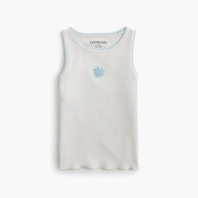 Girls' embroidered tank top