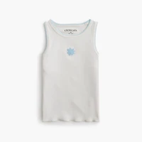 Girls' embroidered tank top