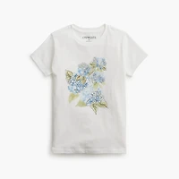 Girls' hydrangea graphic tee