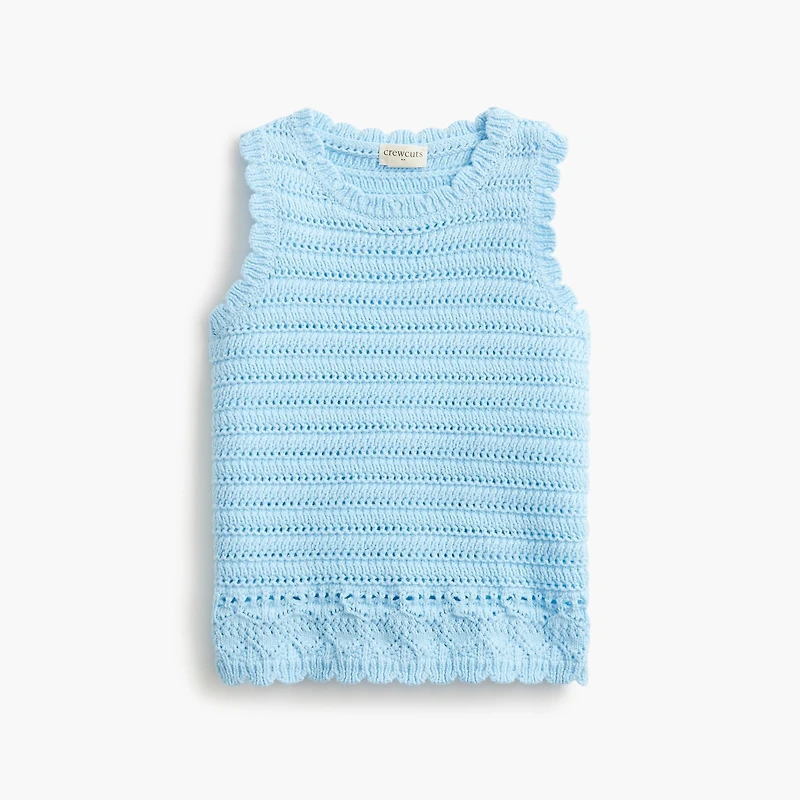 Girls' crochet tank top
