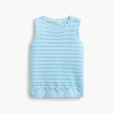 Girls' crochet tank top