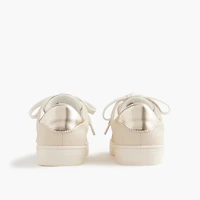 Girls' gold glitter sneakers