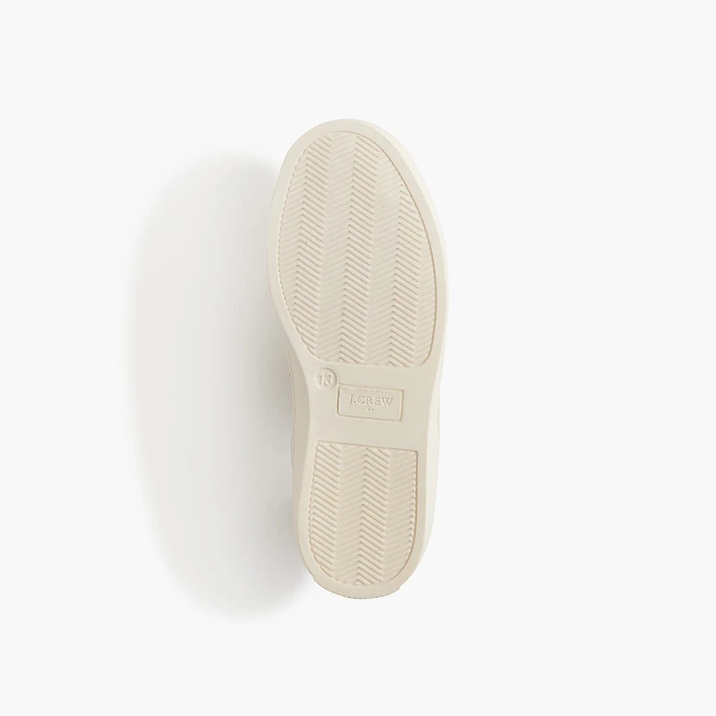 Girls' gold glitter sneakers