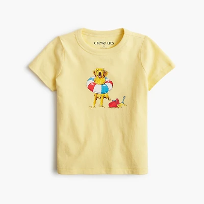 Baby & toddler boys' beach dog graphic tee