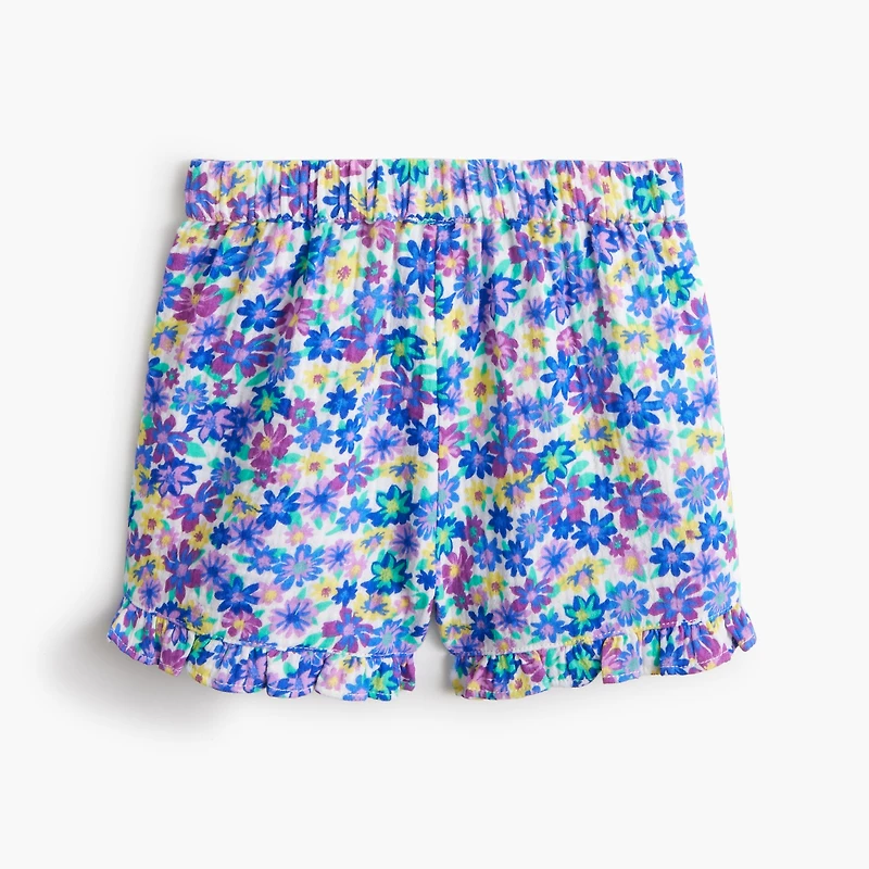 Baby & toddler girls' crinkle-knit short set