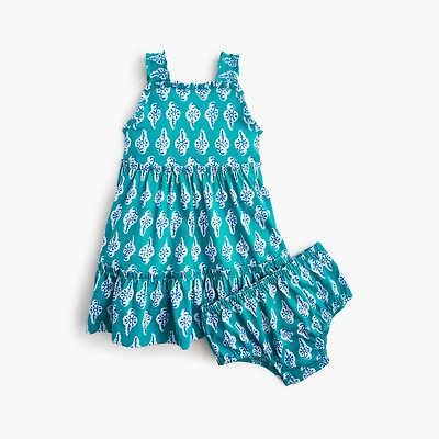 Baby & toddler girls' knit ruffle tank dress