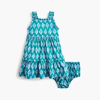 Baby & toddler girls' knit ruffle tank dress