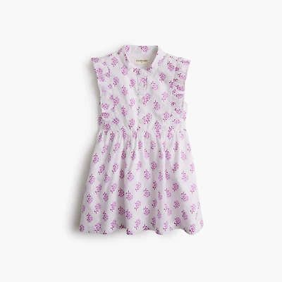 Baby & toddler girls' block-print shirt-dress