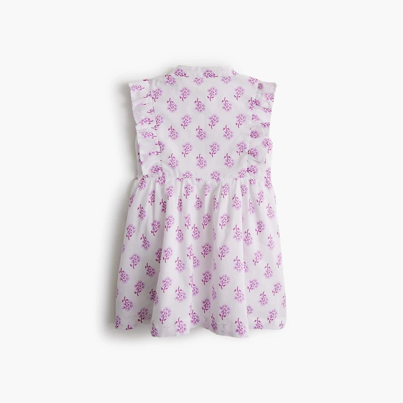Baby & toddler girls' block-print shirt-dress