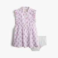 Baby & toddler girls' block-print shirt-dress
