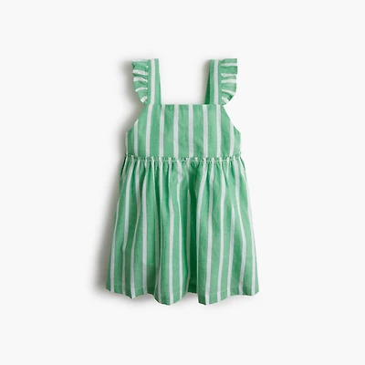 Baby & toddler girls' striped flutter tank dress