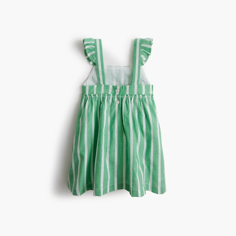 Baby & toddler girls' striped flutter tank dress