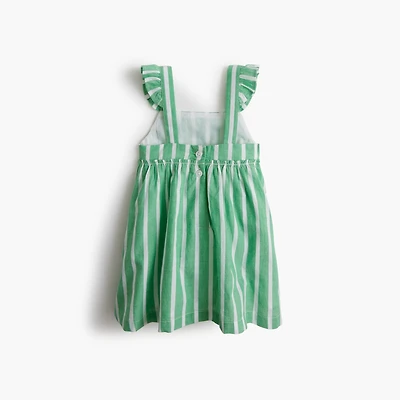 Baby & toddler girls' striped flutter tank dress