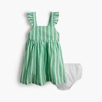 Baby & toddler girls' striped flutter tank dress